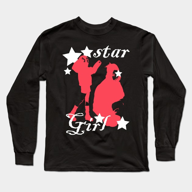 Star Girl Long Sleeve T-Shirt by artcuan